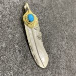 5/1 【上金金縄ターコイズ特大フェザー】原宿SV店