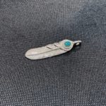 0325【ターコイズ（特大フェザー・リング）】（福岡天神店）