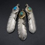 0205【ターコイズ付き特大フェザーについて】（原宿SV）