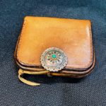 02/26【角型金縄タコ付きフラワー小コンチョ付き小銭入れ】(福岡)